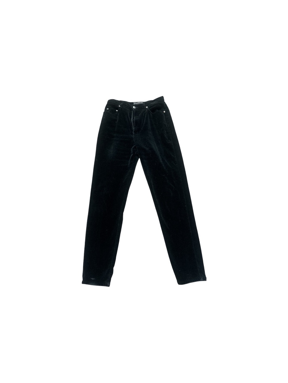 Banana Republic Black Velvet Vintage Pants Size 12 Made in USA
